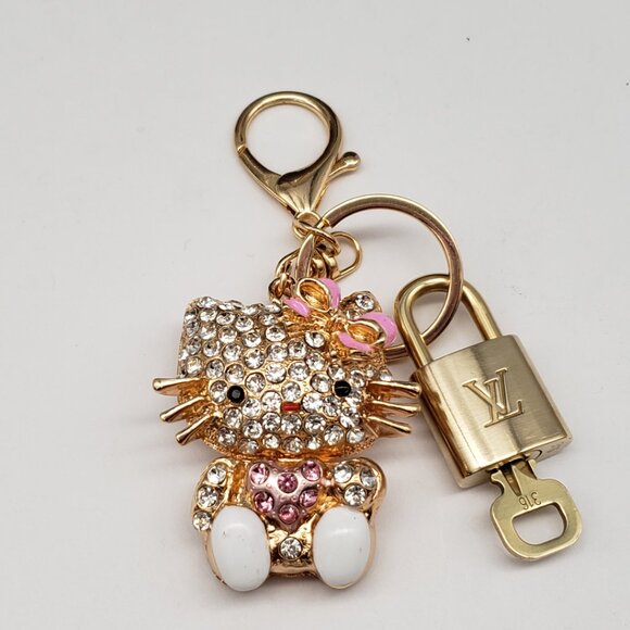 Authentic Louis Vuitton Lock & Key with unbranded Bagcharm, Keycharm, Keychain - Picture 3 of 6